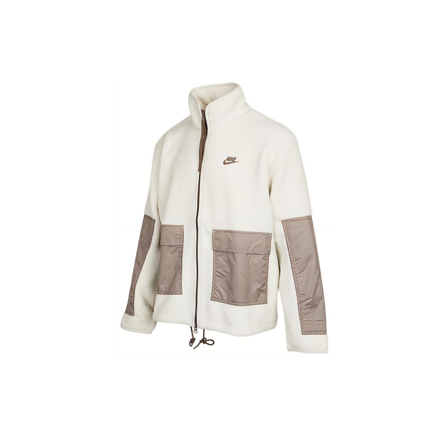 Nike fleece zipped hooded jacket  White  Men s DV8183-072 XL