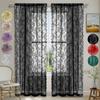 1pc Romantic Lace Sheer Curtain Flower Lace Window Curtains for Living Room Bedroom Home Window Screening Rod Pocket
