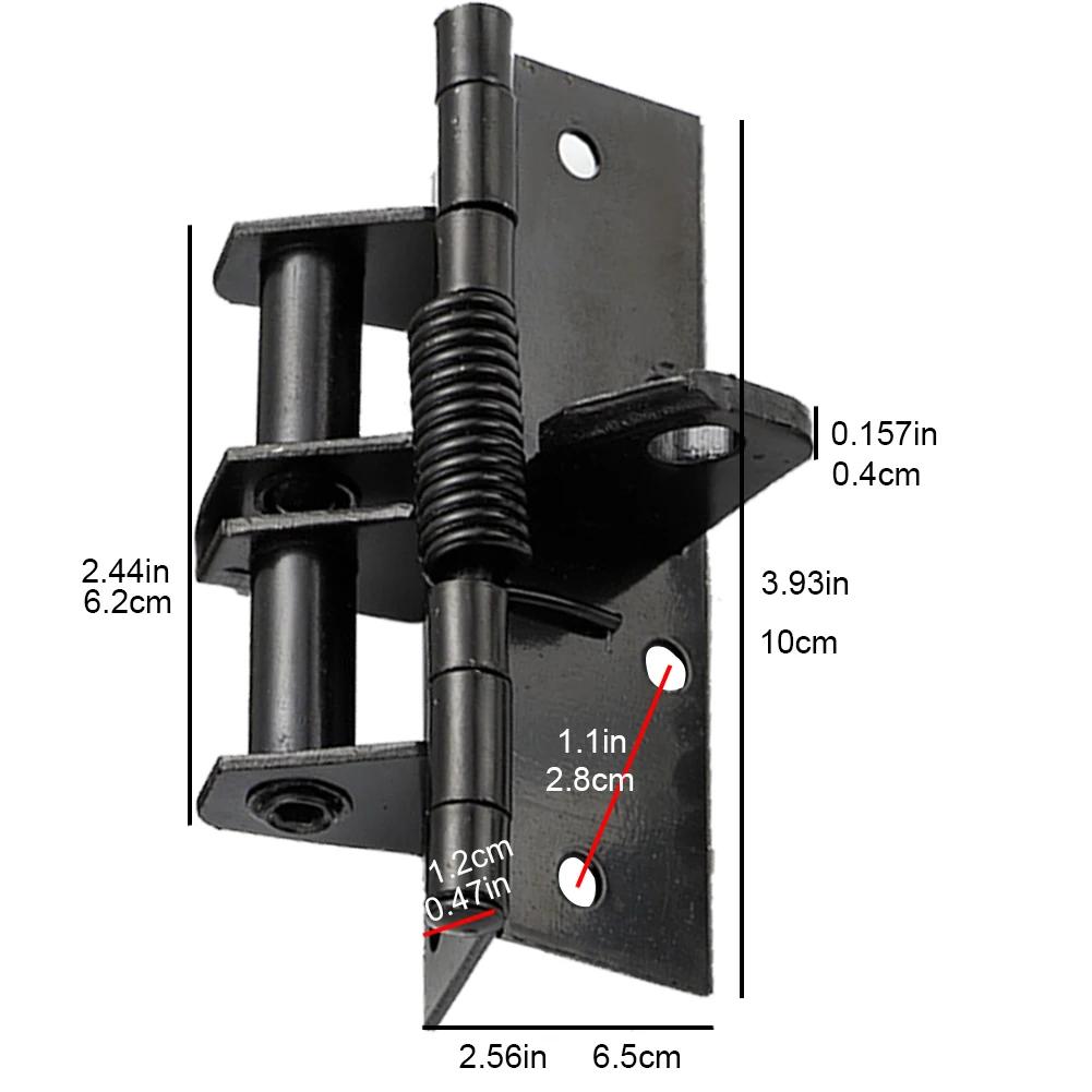 Self Closing Door Hinges Invisible 4 Inch Spring Door Hinge 90-Degree Positioning Heavy Duty Hinges Anti-Rust Household Hardware