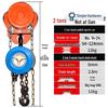 Manual Chain Hoist with I-Beam Push Trolley CN Plug (adapter Included)
