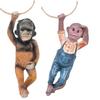Monkey Miniature Statue Garden Decors Resin Animal Sculpture Hanging Ornament Outdoor Statues for Yard Lawn Accessories