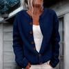 Cárdigan de Color para Mujer, Suéter de Punto Holgado, Chaqueta para el Uso Diario