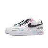Nike Air Force 1 Cyber Graffiti, Footprint Innovation Cow Leather Abrasion Resistant Low Top Skateboard Shoes Unisex CW2288-111(Team726-)