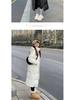 Women's Long Over-the-Knee Down Jacket - 2025 Winter Korean Style, Loose Fit, Thick White Duck Down, Mid-Length Coat for Couples
