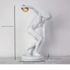 Diskuswerfer Statue zur Dekoration Griechische Statue Nackter Männlicher Athlet Römische Dekorative Figuren Skulptur Zuhause Büro Bücherregal