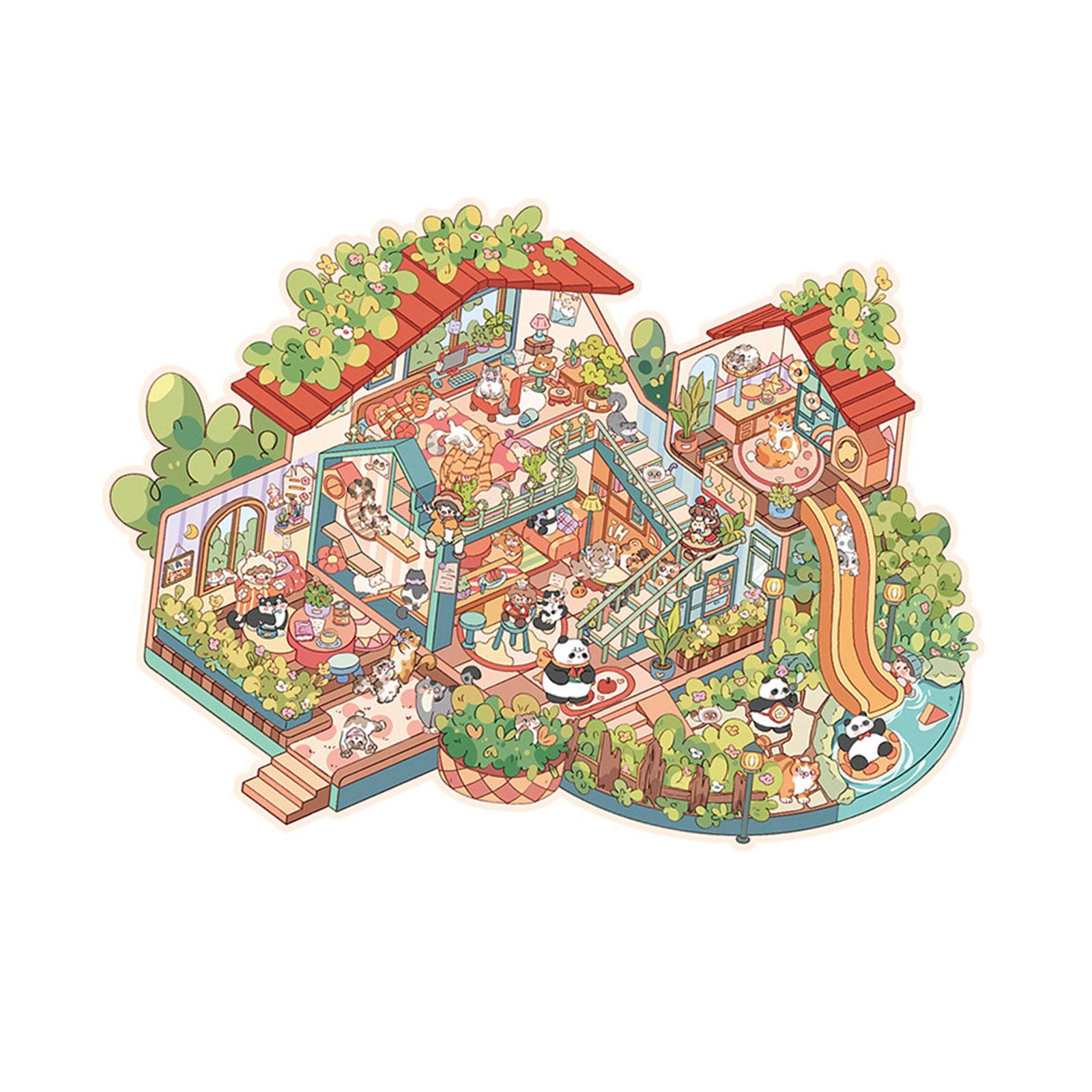 

Миниатюрная 3D-наклейка с изображением кошки для скрапбукинга. Яркие цвета и яркие детали для любителей творчества. 1