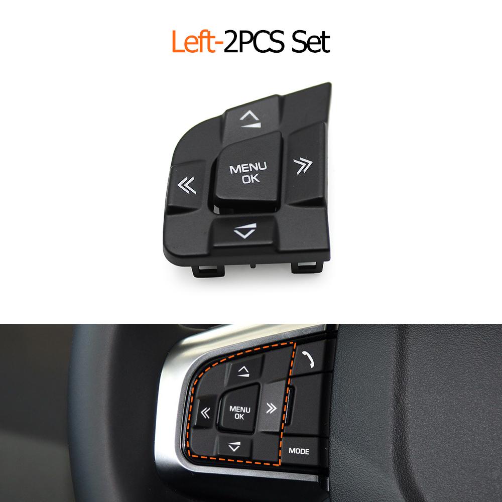 

Steering Wheel Switch Button Cover Replacement For Land Rover Discovery Sport For Jaguar XE XF F-PACE C-PACE 2015- Left 2PCS