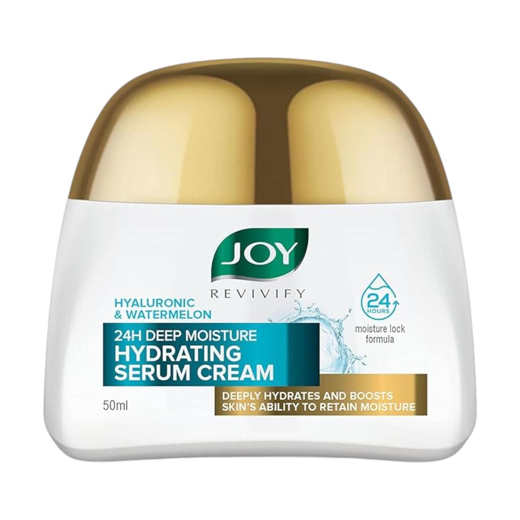 JOY Revivify Hyaluronic & Watermelon 50 Ml Deep Moisture Hydrating Serum Cream for Silky Smooth Skin