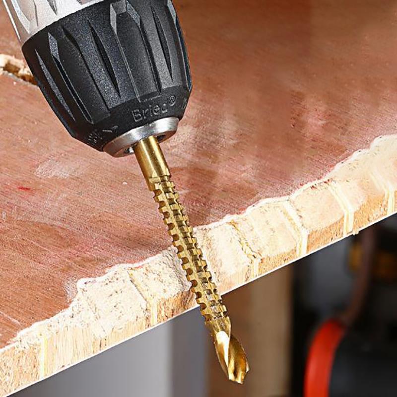 6Pcs Cobalt Left Hand Drill Bit Set Screw Metric Composite Tap Drill Bit Tap