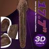 13.38" XXL Black Realistic Dildo, Extra Long Huge Silicone Penis Toy with Strong Suction Cup, Hands-Free Deep Play for Advanced Users