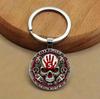 Fashion Alloy Keychain Pendant Round Metal Key Ring
