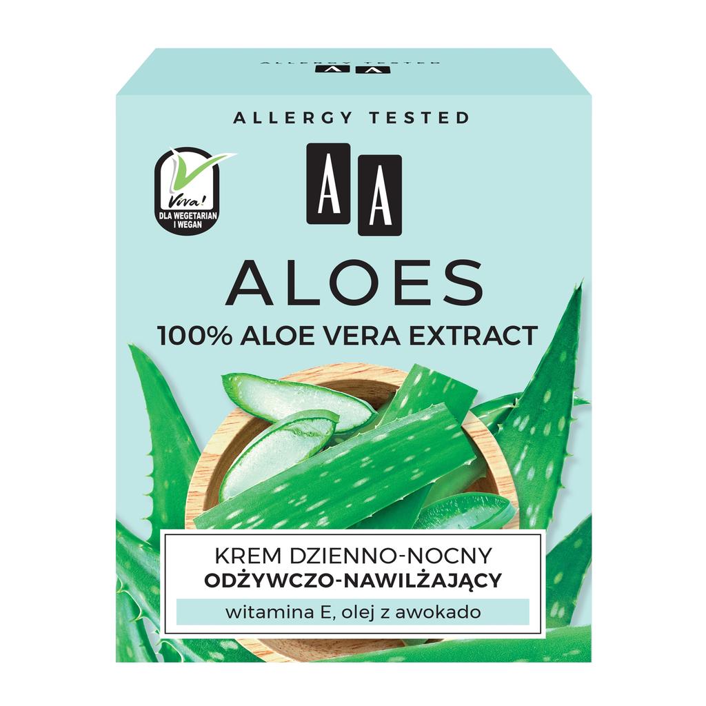 Aa Aloe Face Cream, Nourishing And Moisturizing, Day/Night 50