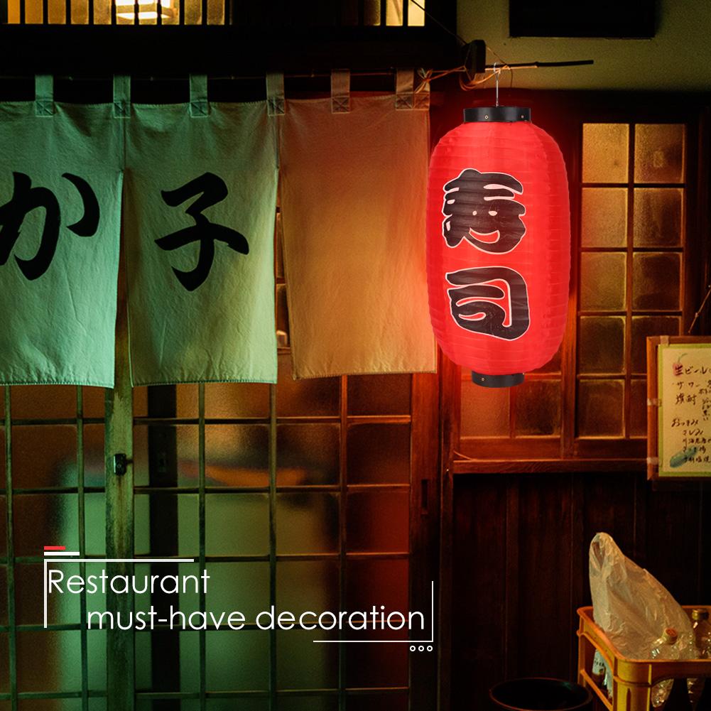 10 inch Japanese-Style Lanterns Japanese 2/4pcs Festival Lanterns Traditional Red Chochin Waterproof Restaurant Decoration