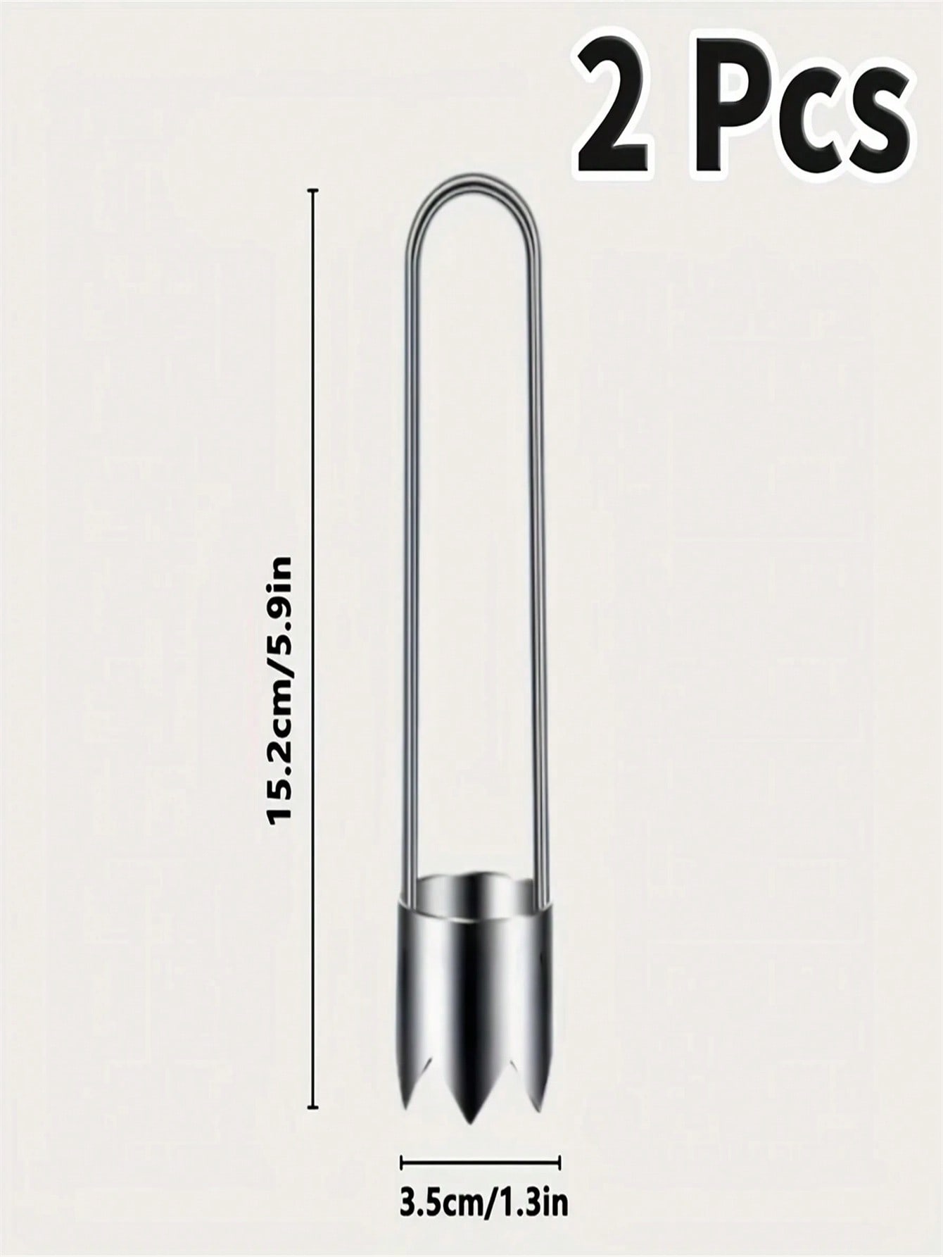 

2 шт. Премиальный корнер для фруктов и овощей из нержавеющей стали | Простой в использовании удалитель семян, Легко чистить, Многофункциональный, Безопасный для пищевых продуктов