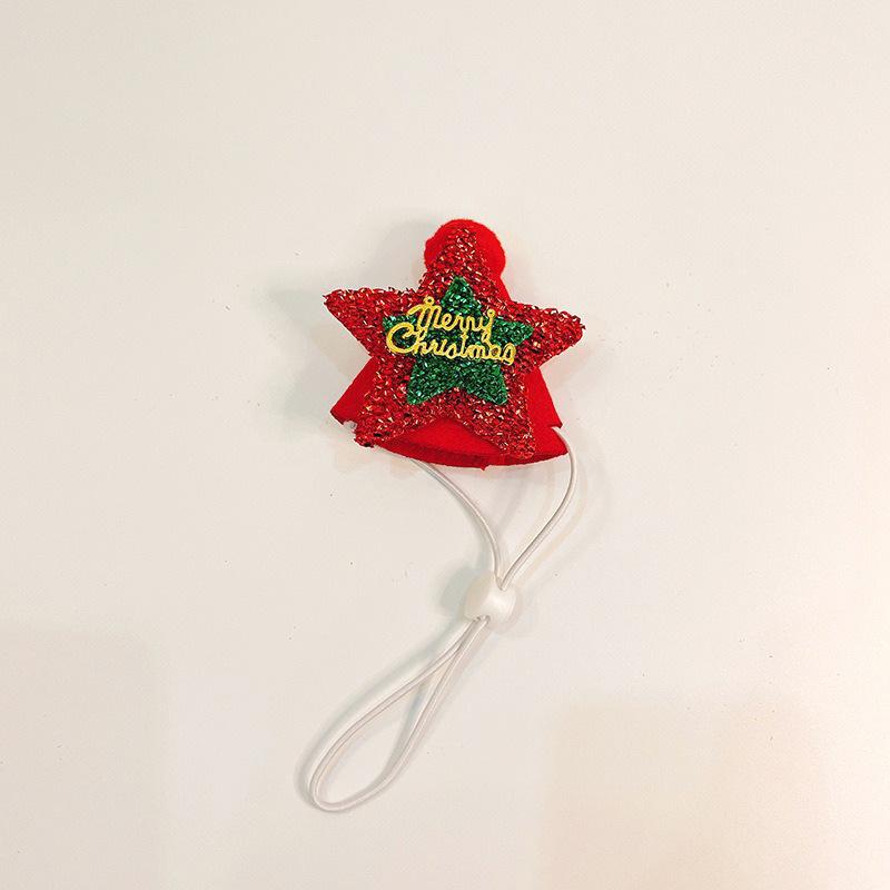 Pet Cat Fur Ball Collar Hat Elk Tie Gift Dog Decoration Small Medium-sized Dog Collar Elasticity Holiday Decoration Christmas