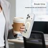 iPhone 17 Pro Max Cooling Mesh Case with Rotating Stand & Magnetic Suction for Apple 16/15 Anti-Drop Protection