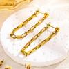 2026 French-Inspired Retro Tassel Chain Earrings - 18K Gold, Hong Kong Style for Women