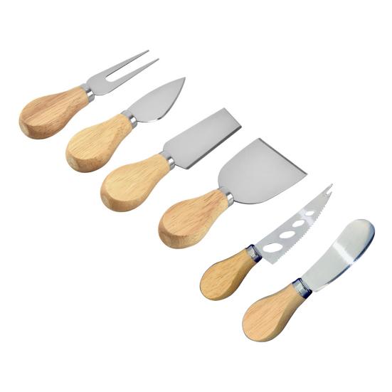 

Удобный легкий износостойкий однотонный эффективный изысканный набор ножей для сыра для домашних ножей для резки сыра 6pcs