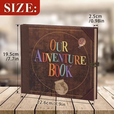 146 Page Creative DIY Handmade Photo Album Scrapbook Hardcover Retro Kraft Paper Memory Book Wedding Travel Album Christmas Gift