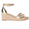 Womens/Ladies Leather Wedge Heel Sandals