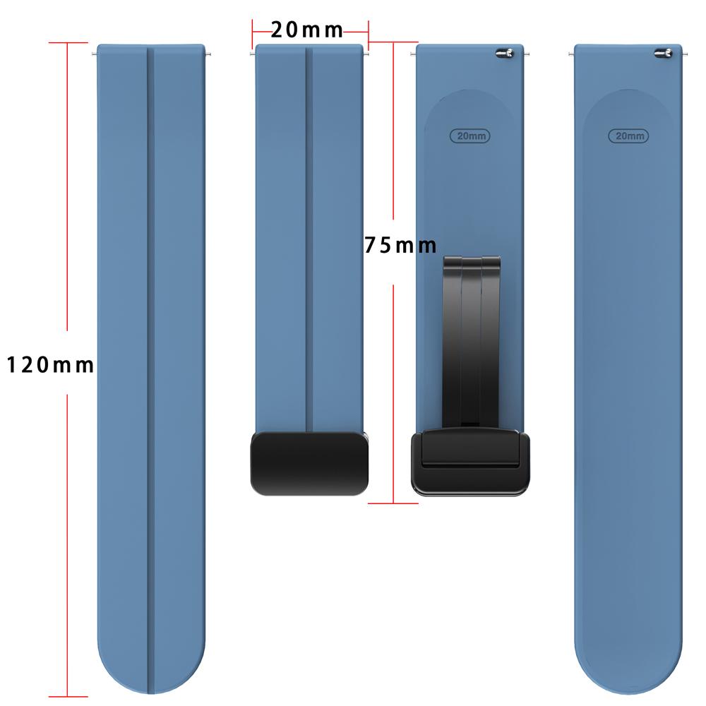 Magnetická přezka sportovní pásek pro hodinky Galaxy 5 4 3 Aktivní 2 silikonový náramek pásek pro hodinky Huawei 4 pro GT3 GTR4 20 mm 22 mm pásek