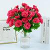 10-Head Artificial Carnation Bouquet for Mother's Day or Teacher's Day - Ideal for Home, Restaurant, and Bar Decorations