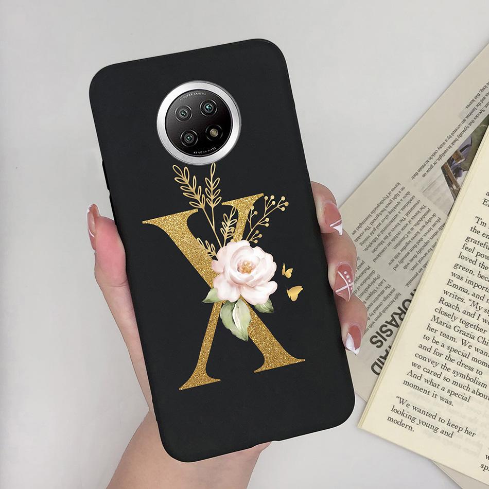 Flower Letters For Xiaomi Redmi Note 9T 5G Case Cover Soft Silicone Bumper Protective Phone Cases For Redmi Note9T 9 T Fundas
