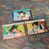 Used Dragon Ball Z Carddass 3-piece Set Son Goku Vegeta Kira Card