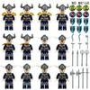 Viking doll M8168 kids assemble small particles of construction bricks playthings weapons accessories birthday gifts ideal for soldiers