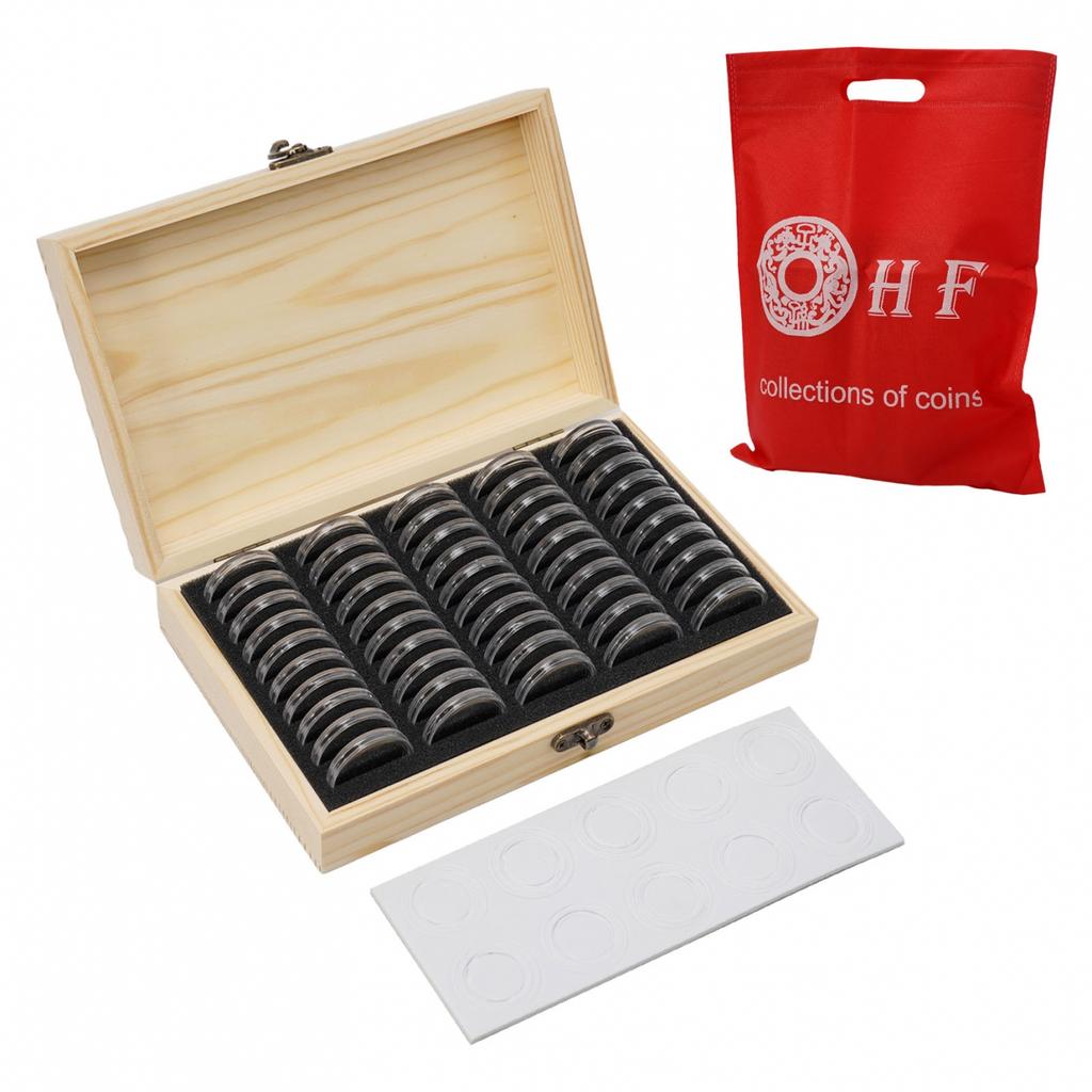 30/50/100pcs Coin Storage Box Antioxidative Collection Case Commemorative Coin