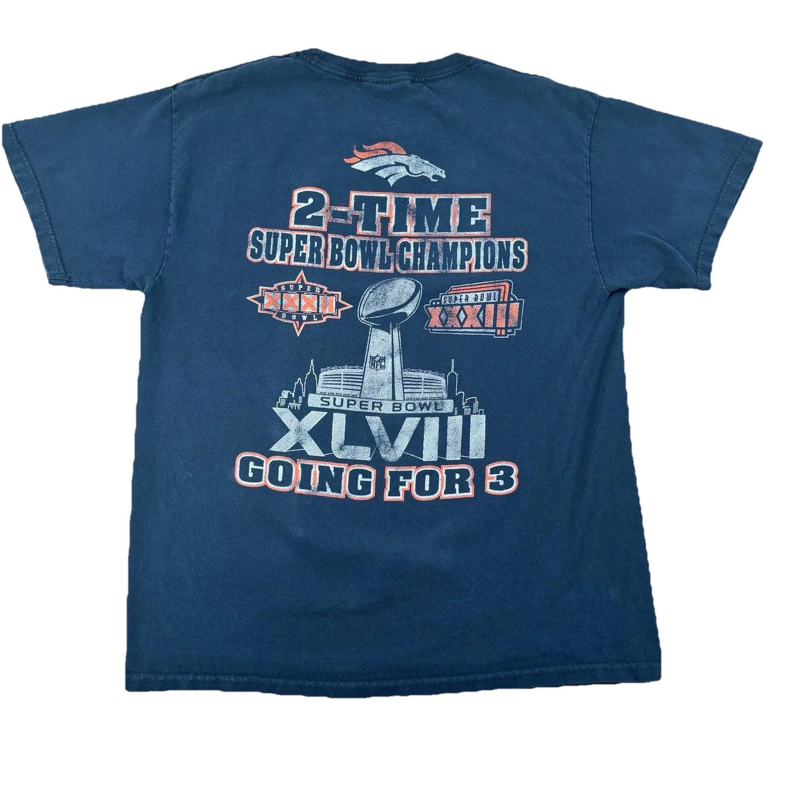 Denver Broncos Super Bowl XXXII Champions T - Shirt Adult Size Large L