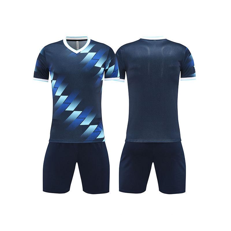 Short-sleeved Football Jersey Set Spot Printing Number Light Board Football Training Jersey Team Summer Game Jersey
