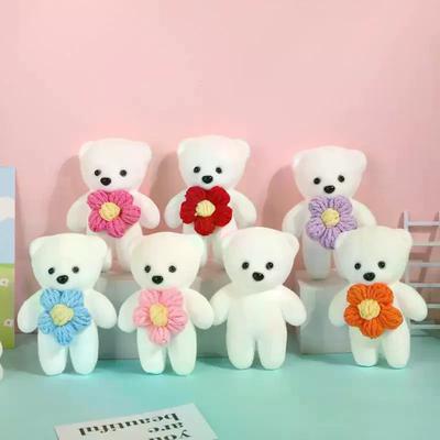 7/10 Stuks Valentijnsdag Cadeaubos Beer IJsje Bloem Beer Voor Bruidsboeket Schattige Beer Mooie Bloem Cadeau Huisdecoratie