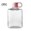 Compact Water Bottle for Hiking Portable Tritan Flat Bottle, Lightweight Slim Design, Large Outdoor Sports Drinking Capacity Leakproof Kettle, Travel