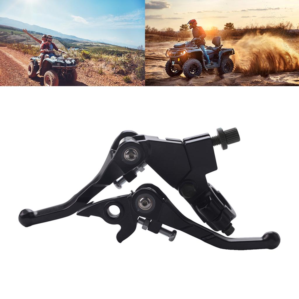 7/8" Universalus Motociklo Juodas Sankabos Stabdžio Rankenos Svirtis Su Laikikliu CRF KLX BBR Pit Dirt Bike Motokroso Dalys