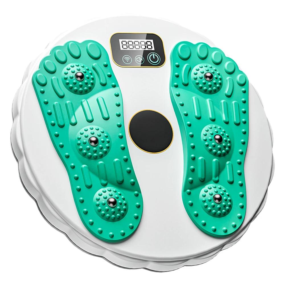 Waist Twisting Disc with Counter Fitness Balance Board LCD Screen Weight Lose Trainer Foot Massage Plate Waist Exercise Equipmen