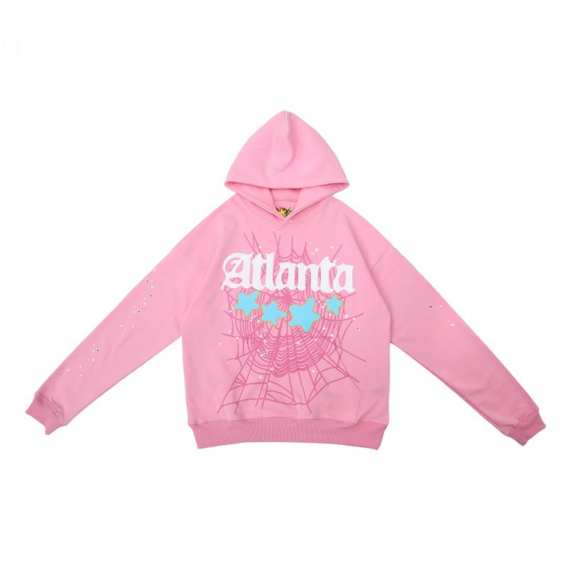 Mens Oversized Hoodie With Foil-Printed 55555 Letter Graphic Streetwear Cotton Fleece Sweatshirt Winter