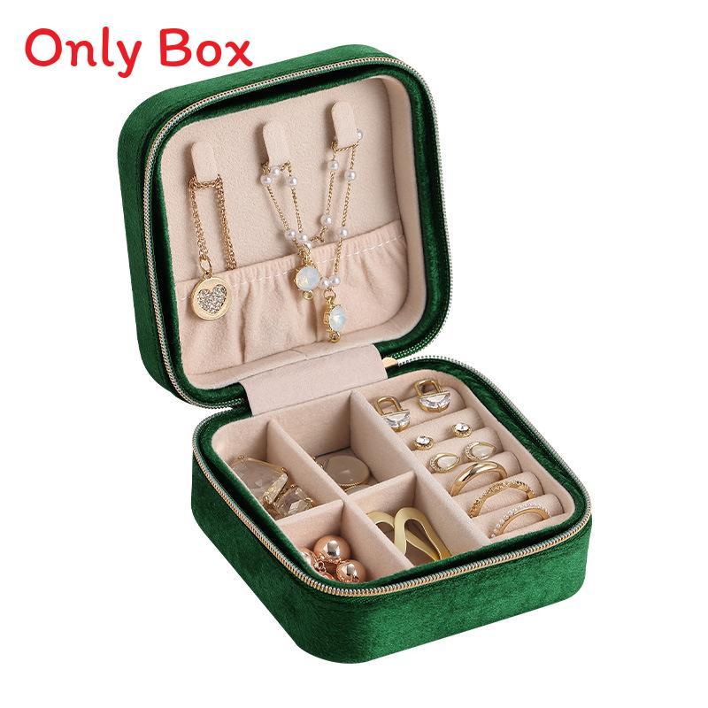 Velvet Jewelry Organizer With Compact Design For Travel And Gift Giving