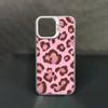 Coque de téléphone cool Tigre Rose Léopard Pour iPhone 17,16,15,14,13,12,11,Pro,Max,Plus,Mini,X,XS,XR,8,S,SE Coque Noire Souple