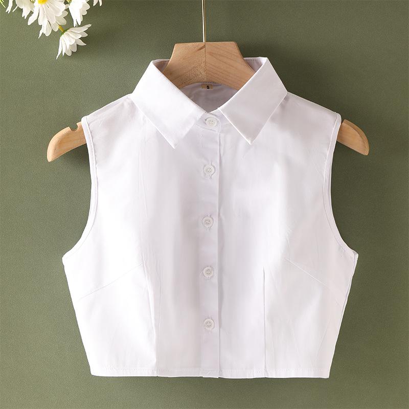 

Женский воротник-стойка в корейском стиле - белый декоративный воротник-принцесса для свитеров осень/зима. XXL (60-68 kg)