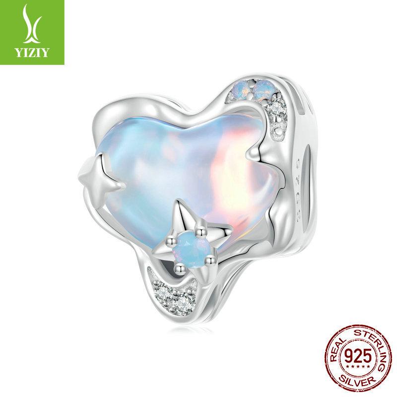 Shining Star Galaxy Series Diy Bracelet Beads, Dream Star S925 Silver Beads Loose Beads