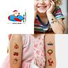 54pcs Temporary Tattoo Snowman Stickers Waterproof Long-lasting Body Stickers Christmas Tree Stickers Cartoon For Shoulders