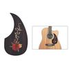 Holz-Gitarren-Schlagbrett Schlagbrett für 40 41 Akustikgitarren Ebenholz mit dekorativem Blumenmuster