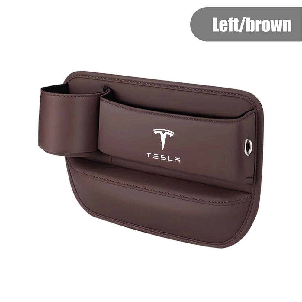 

Car Sticker 2025 Hot Car Seat Gap Leak-proof Storage Plug Strip Water Cup Storage Box For Tesla Model 3 S Model X Model Y Roadst