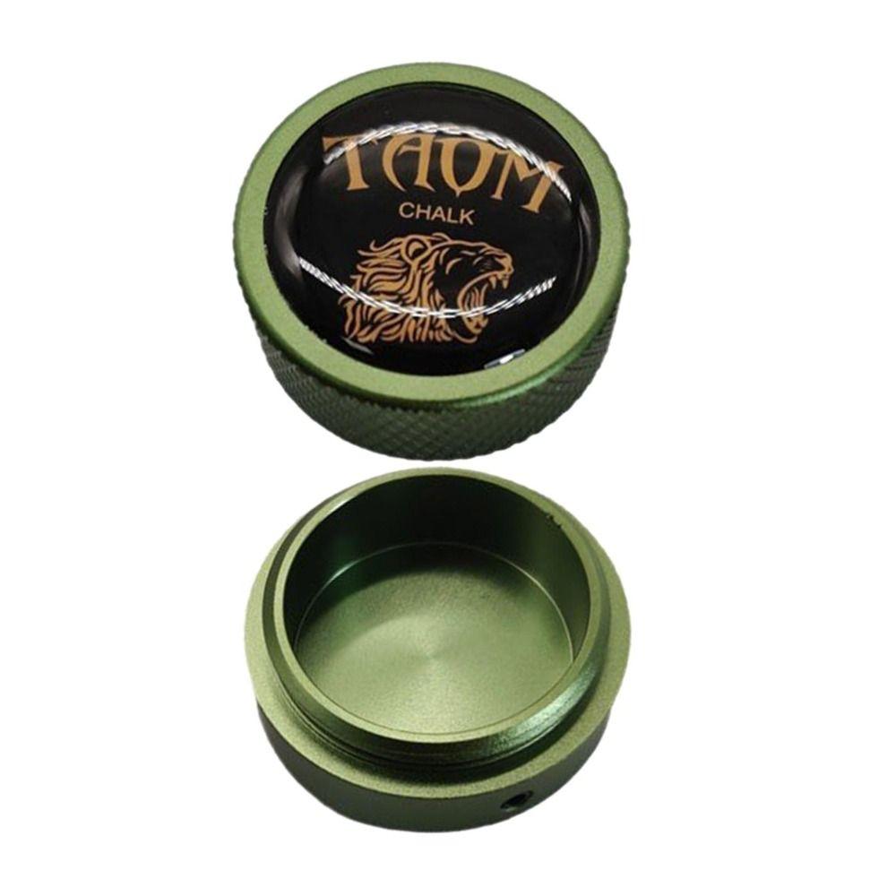 Aluminum Zinc Zinc Alloy Pool Chalk Holder Round Shaped Chalk Tip Case  Billiards Accessories