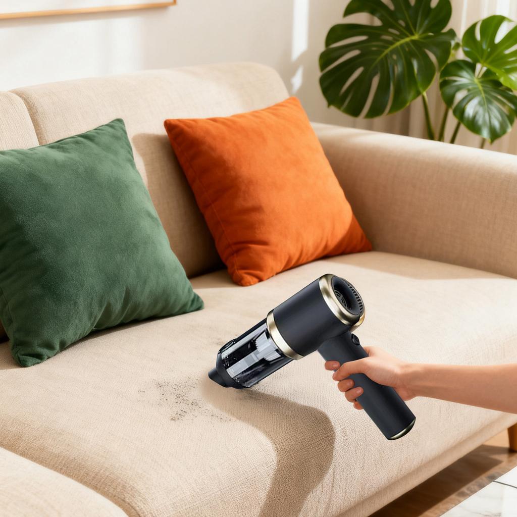 Handheld Vacuum Cleaner, Car Vacuum Cleaner, 6-in-1 Portable Cordless Vacuum Cleaner Set. Mite And Insect Removal. Wireless