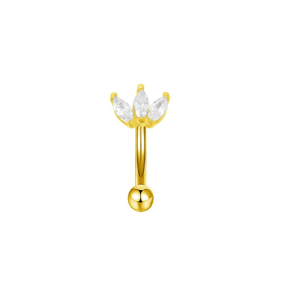 Rook piercing Butterfly Ear Cartilage Eyebrow Tragus Helix Piercing Stud Curved barbell Wholesale Body Jewelry