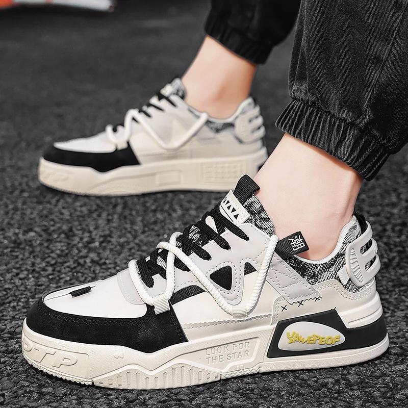 Fashion Men's casual shoes summer breathable thick sole comfort running shoes soft sole anti slip student's sports shoes male sneakers