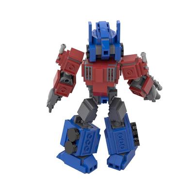 Building Block Is Compatible With Optimus Prime, Toy Model Ornaments, Puzzle Pieces, Creative Cartoon Robot Building Block