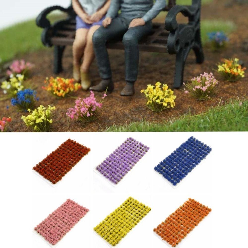 Railway Train Static Grass Tuft Simulation Mini Flower Tuft Miniature Flower Grass  Sand Table